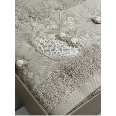 Pupilla 2в1 Elanur Zontik bej пеньє рушники.Туреччина. (44232)