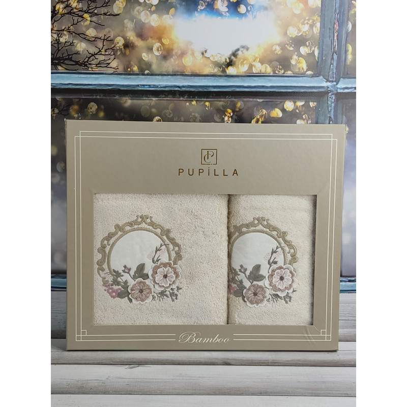 Pupilla 2в1 Hayal venok bej бамбукові рушники.Туреччина. (30175)