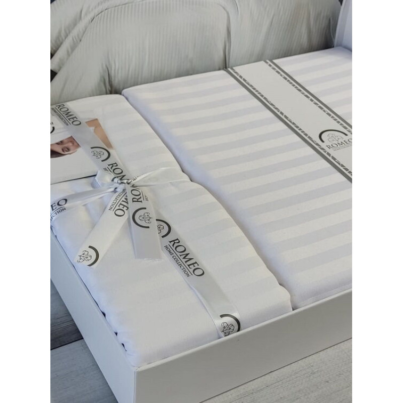 Line beyaz Євро розмір. Сатин-страйп. Romeo Туреччина. (25038)