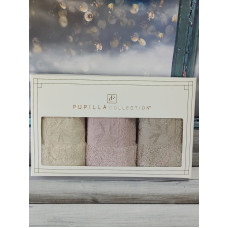 Pupilla Single bej 30х50см., 3в1. Бамбукові рушники. (20775)