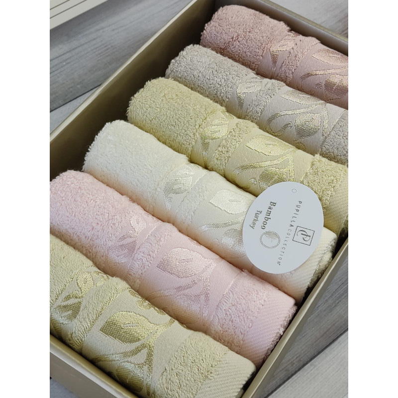 Pupilla Class 30х50см., 6в1. Бамбукові рушники. (31345)