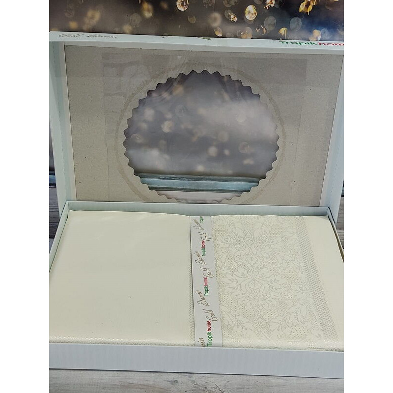 Tropik Home DAMASK.Жаккардова скатертина 160х220см. Туреччина. (52727)