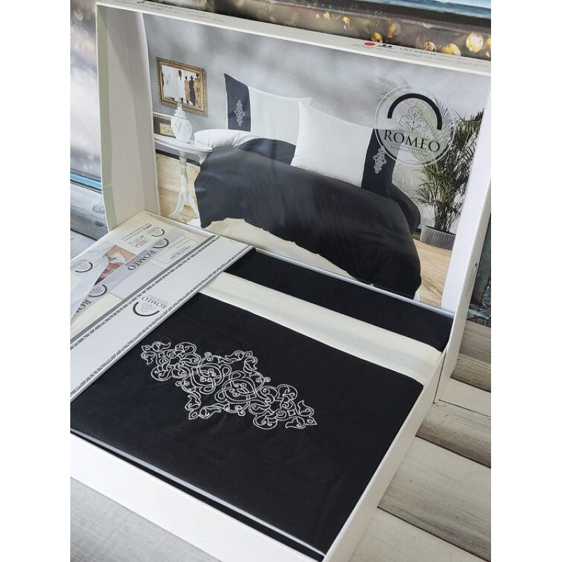 Vis.Krem siyah Євро розмір. Ранфорс. Romeo Туреччина. (49329)