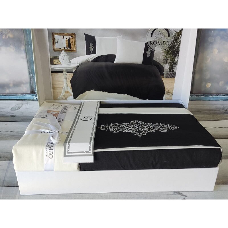 Vis.Krem siyah Євро розмір. Ранфорс. Romeo Туреччина. (49329)