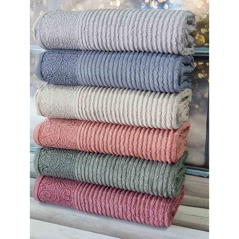 Buta рушники 70х140см., 6 шт/уп. Пеньє. Sikel Туреччина (14121)