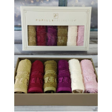 Pupilla gold 30х50см., 6в1. Бамбукові рушники. (77833)