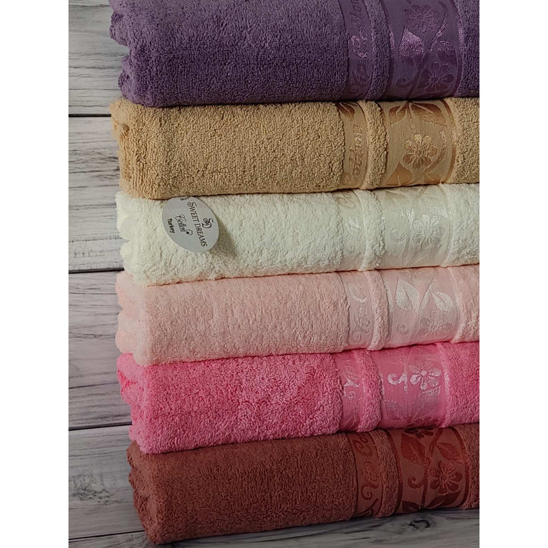 Class бавовняні рушники 70х140см., 6шт/уп. Sweet dream Туреччина. (89931)