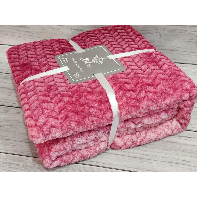 Kapadokya bordo плед 200х220см. Мікрофібра. Belizza Туреччина. (24820)