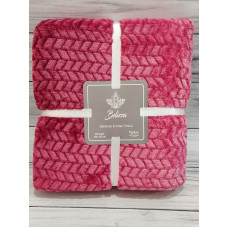 Kapadokya bordo плед 200х220см. Мікрофібра. Belizza Туреччина. (24820)