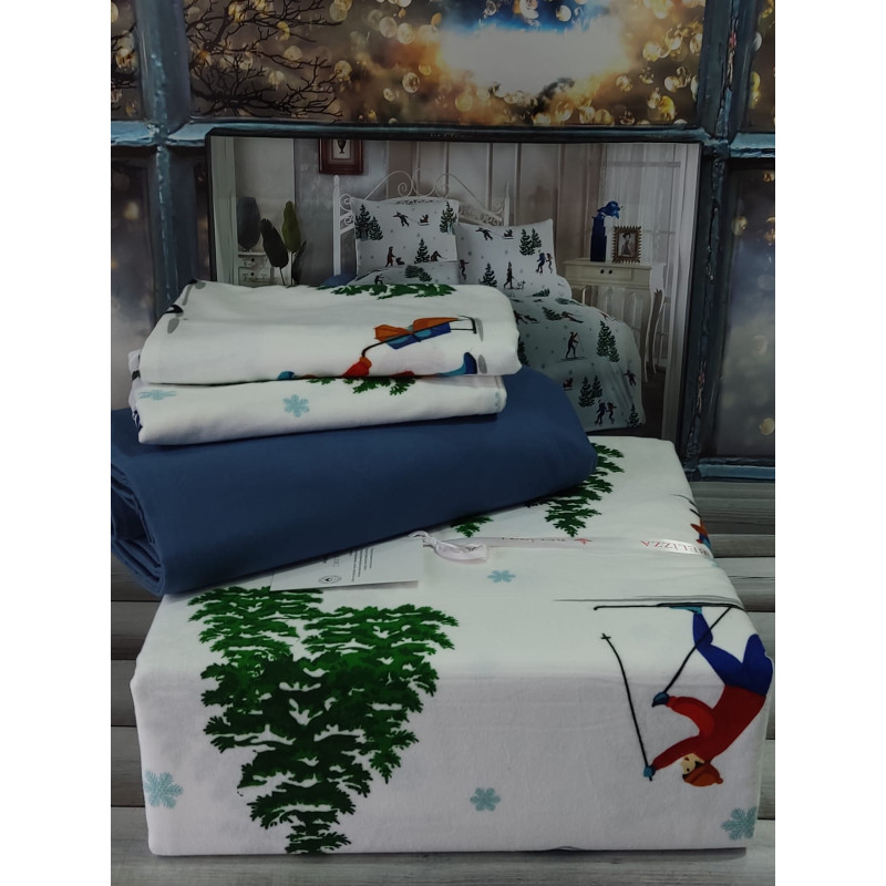 Candle сімейна фланелева постільна білизна. Бавовна. Belizza Туреччина. (72181)