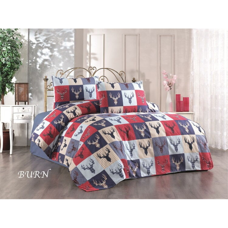 Burn фланелева постіль. Сімейний розмір. Belizza Туреччина. (40176)