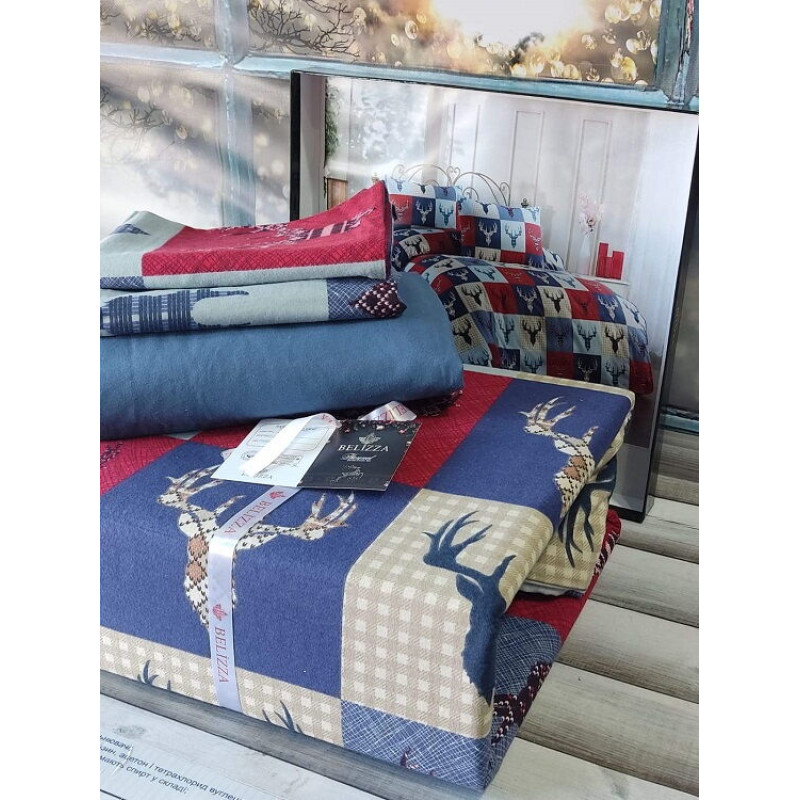 Burn фланелева постіль. Сімейний розмір. Belizza Туреччина. (40176)
