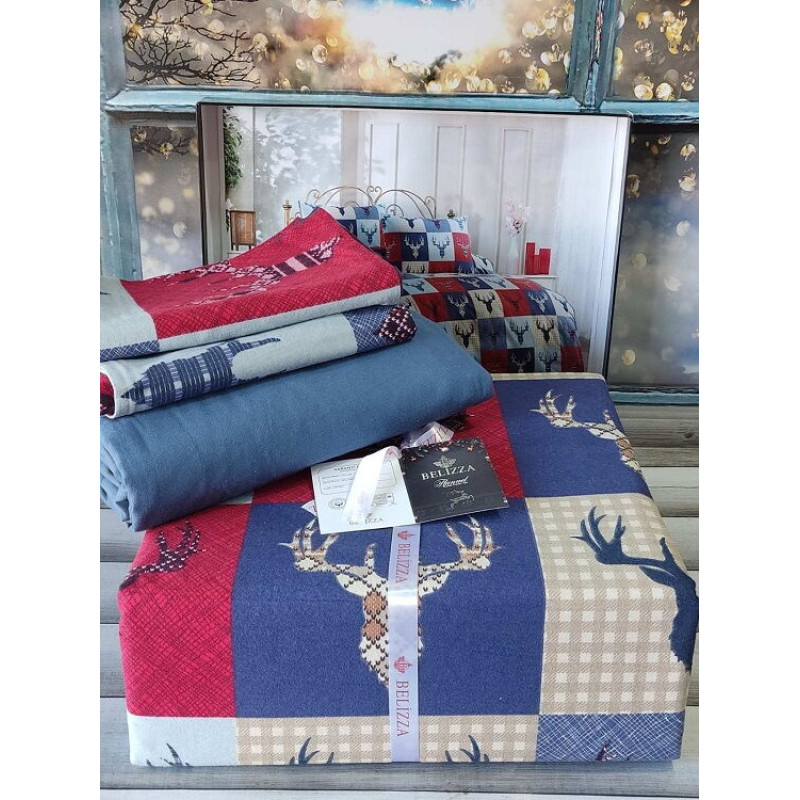 Burn фланелева постіль. Сімейний розмір. Belizza Туреччина. (40176)