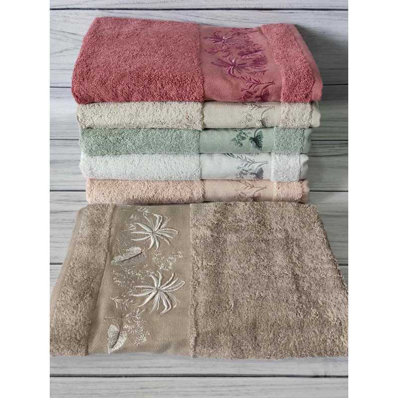 Janet palmiye бамбукові рушники 50х90см., 6шт/уп. Pupilla Туреччина (61231)