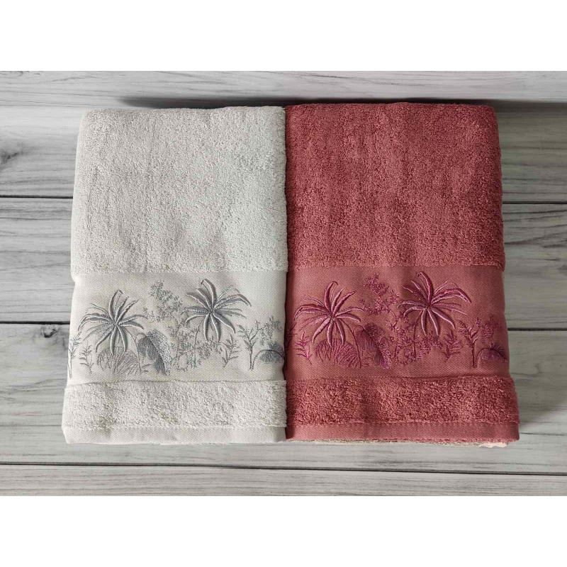 Janet palmiye бамбукові рушники 50х90см., 6шт/уп. Pupilla Туреччина (61231)