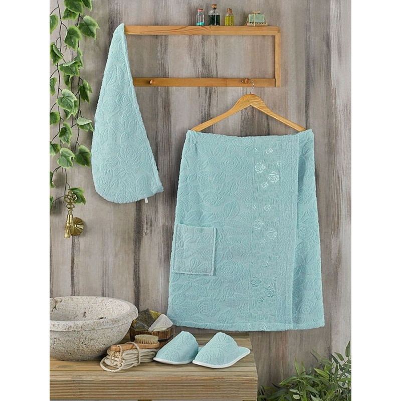 Philipus su yesil mint махровий жіночі набори для сауни. (23775)