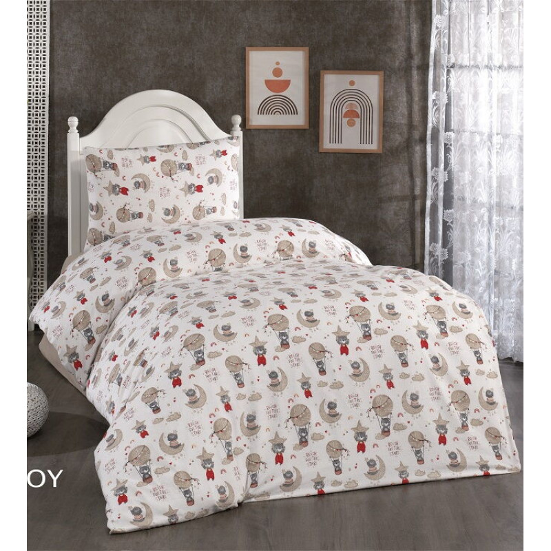 Loray фланелева постіль. Полуторний розмір. Belizza Туреччина. (20260)