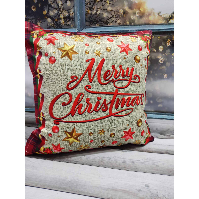 Новорічні наволочки 45х45см. Dijital принт. Туреччина. (30039)