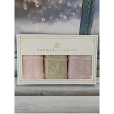 Pupilla Elite acik persik 30х50см., 3в1. Бамбукові рушники. (23947)
