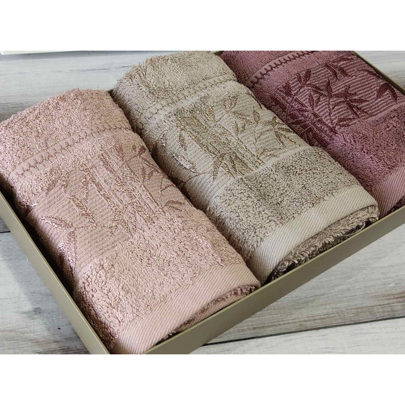 Pupilla Single kahve 30х50см., 3в1. Бамбукові рушники. (85966)