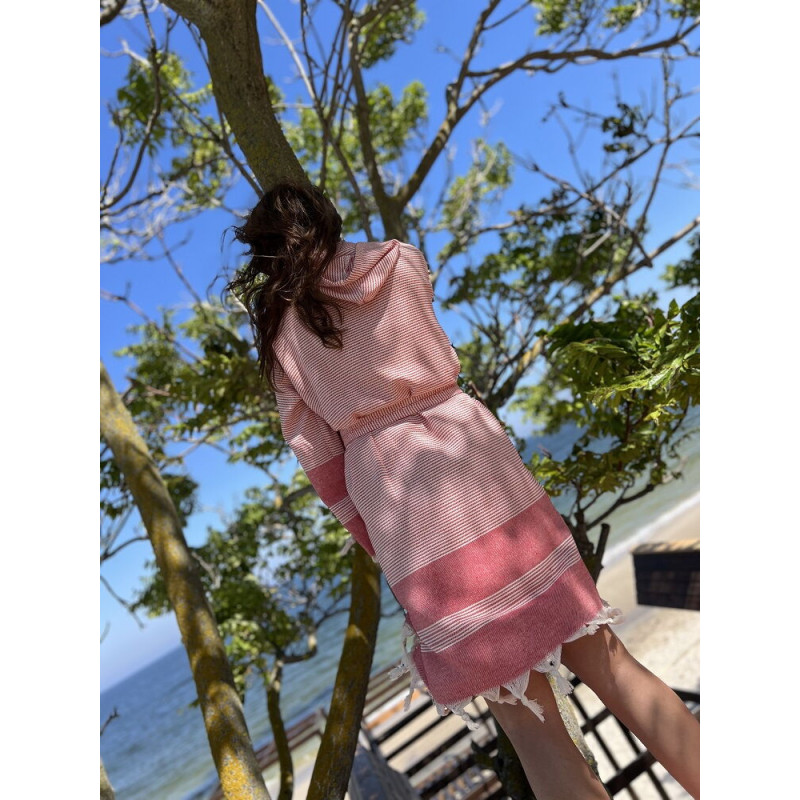 Жіночій бавовняний халат. Розмір S-M. 9951 (55047)