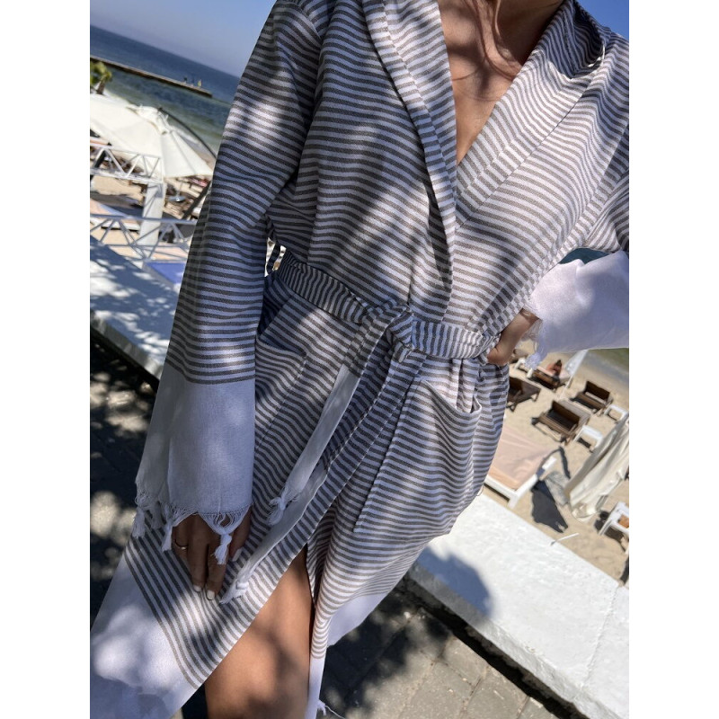 Жіночій бавовняний халат. Розмір S-M. 9954 (44360)