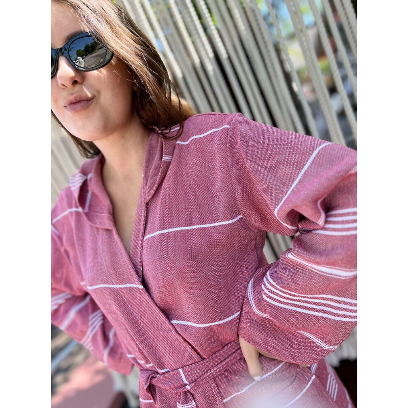 Жіночій бавовняний халат. Розмір S-M. 9956 (70655)