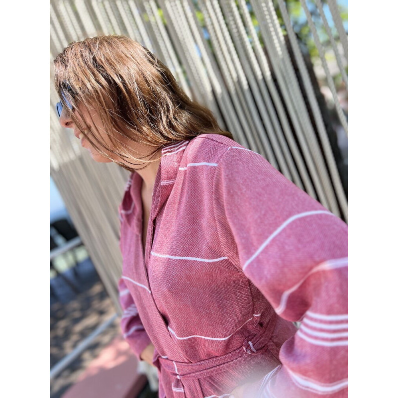 Жіночій бавовняний халат. Розмір S-M. 9956 (70655)