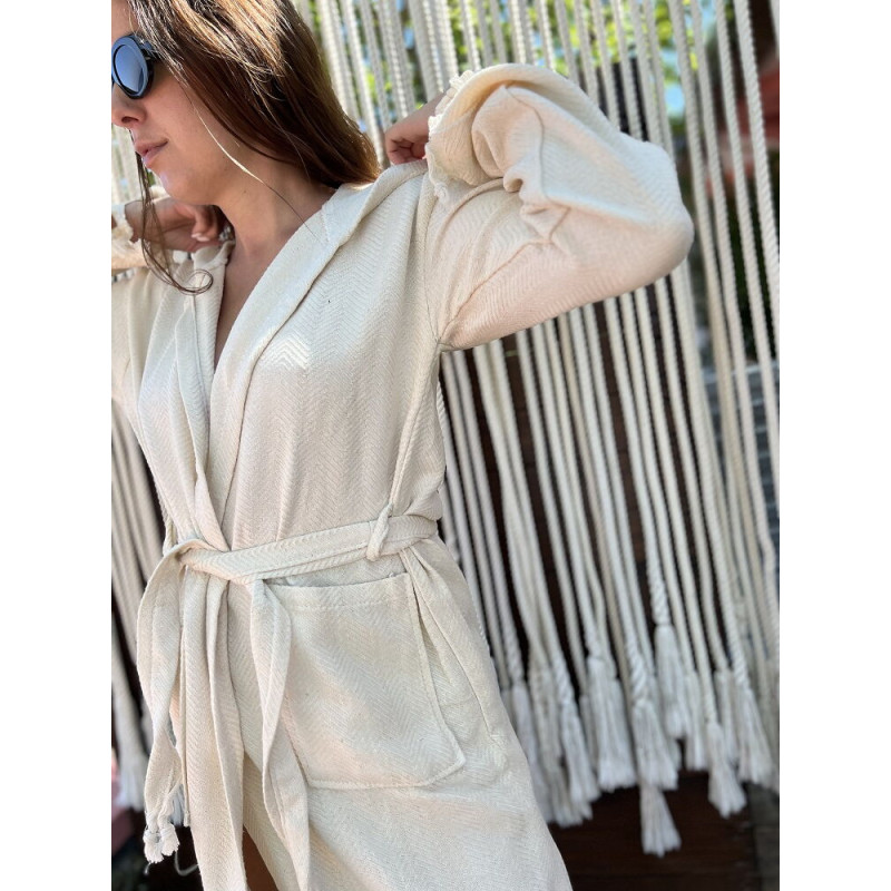 Жіночій бавовняний халат. Розмір S-M. 9958 (84659)