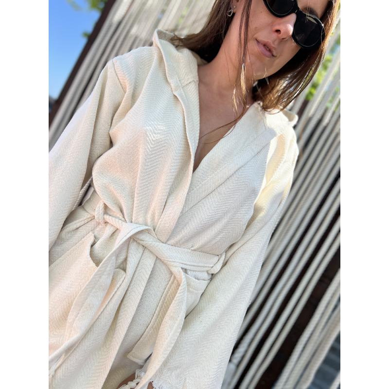 Жіночій бавовняний халат. Розмір S-M. 9958 (84659)