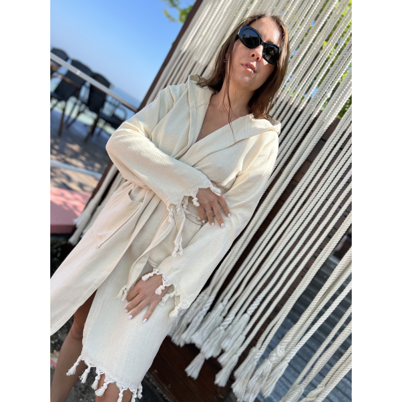 Жіночій бавовняний халат. Розмір S-M. 9958 (84659)