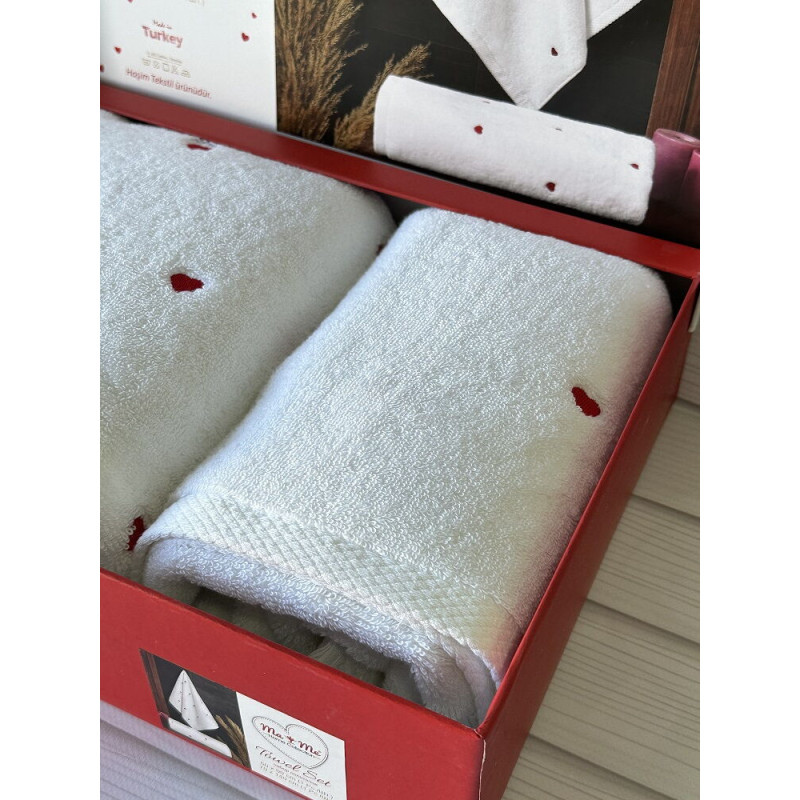 Mame kalp набір 2в1 махрові рушники. Туреччина. (65355)