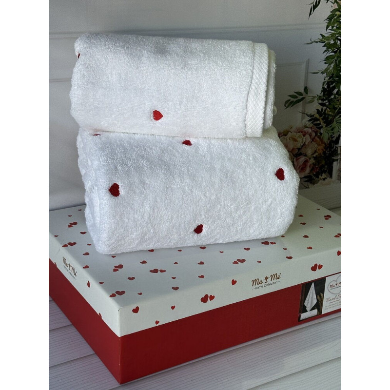 Mame kalp набір 2в1 махрові рушники. Туреччина. (65355)