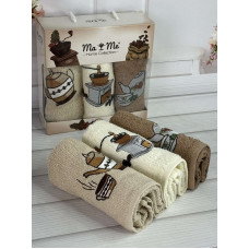 Mame cofe 3в1 Махрові рушники 30х50см. Бавовна. Туреччина. (42825555) (77852)