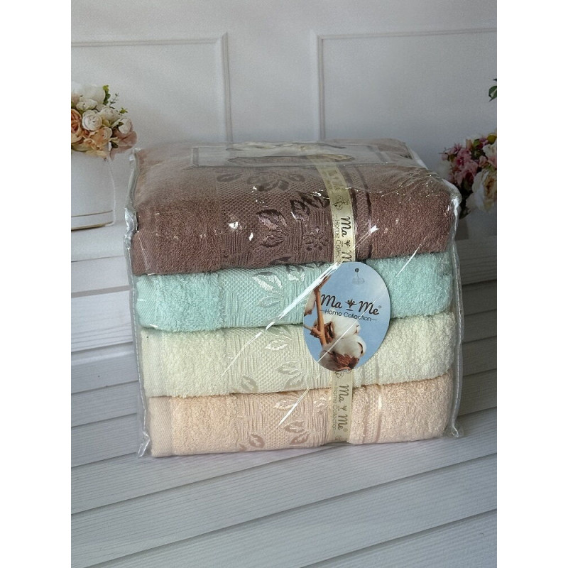 Mame yaprak 70х140см., 4 шт/уп. Рушники. Бавовна. (5498-ypr) (34637)