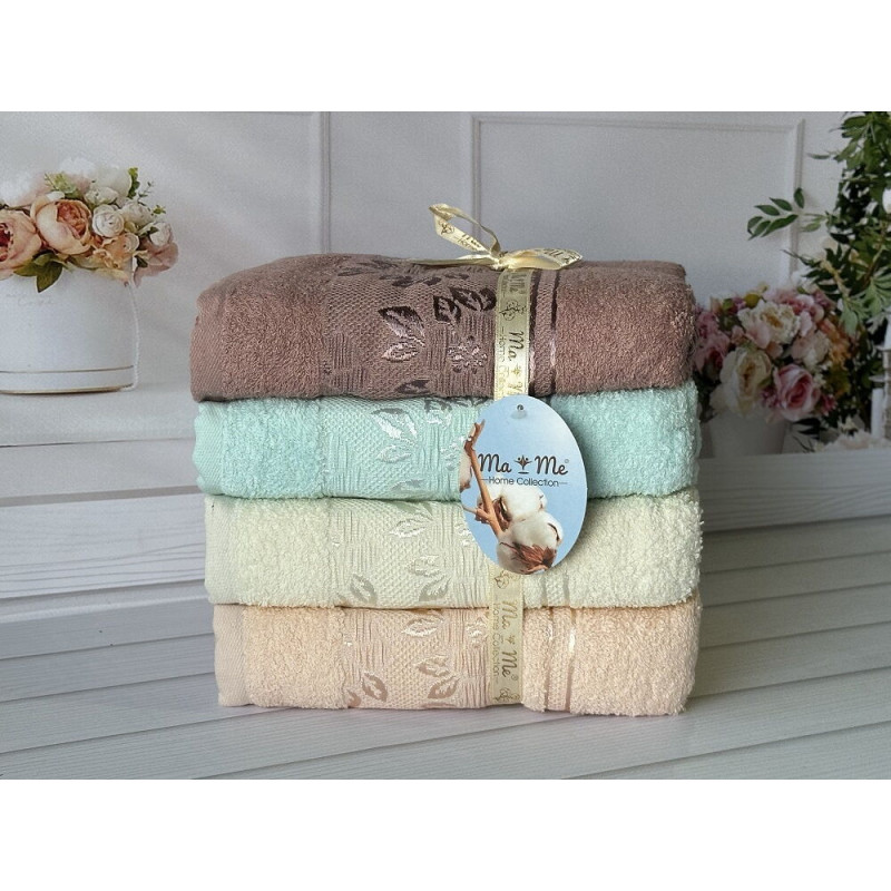 Mame yaprak 70х140см., 4 шт/уп. Рушники. Бавовна. (5498-ypr) (34637)