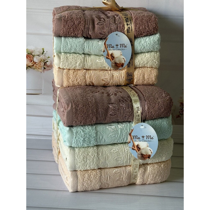 Mame yaprak 70х140см., 4 шт/уп. Рушники. Бавовна. (5498-ypr) (34637)