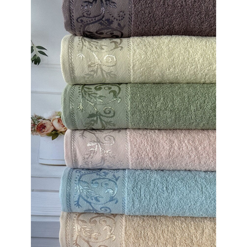 Mame Listik 50х90см., 6 шт/уп. махрові рушники. Бавовна. Туреччина (12504)