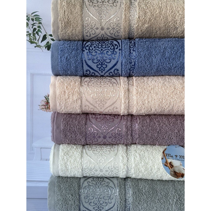 Mame rombik 50х90см., 6 шт/уп. махрові рушники. Бавовна. Туреччина (53753)