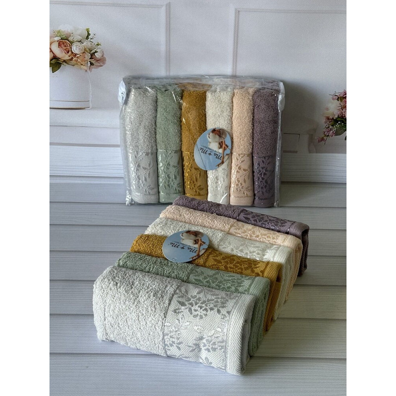 Mame ramaska 6в1 Махрові рушники 30х50см. Бавовна. Туреччина. (54541)