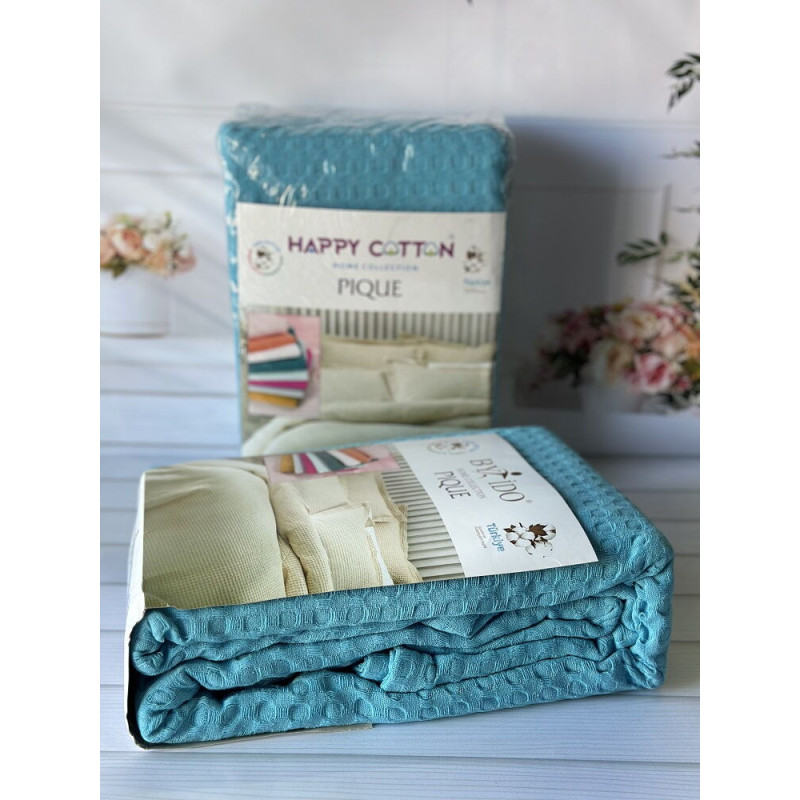 Вафельне піке 200х240см. Бавовна. By Ido Туреччина. 9251-1 (79774)