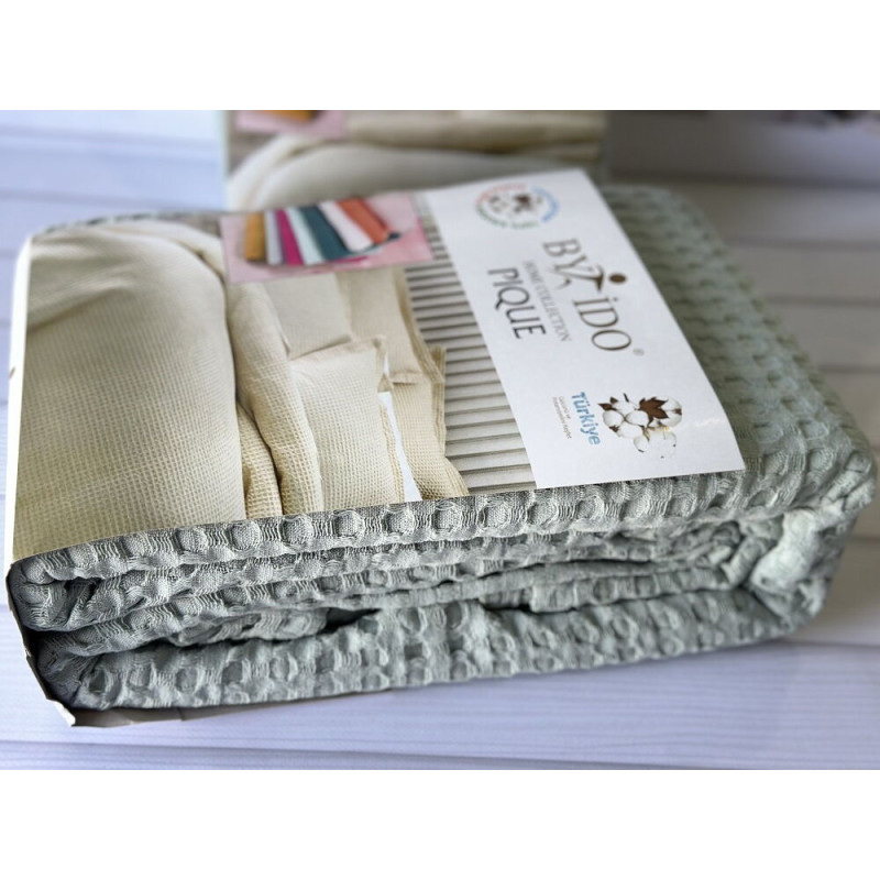 Вафельне піке 200х240см. Бавовна. By Ido Туреччина. 9251-4 (37754)