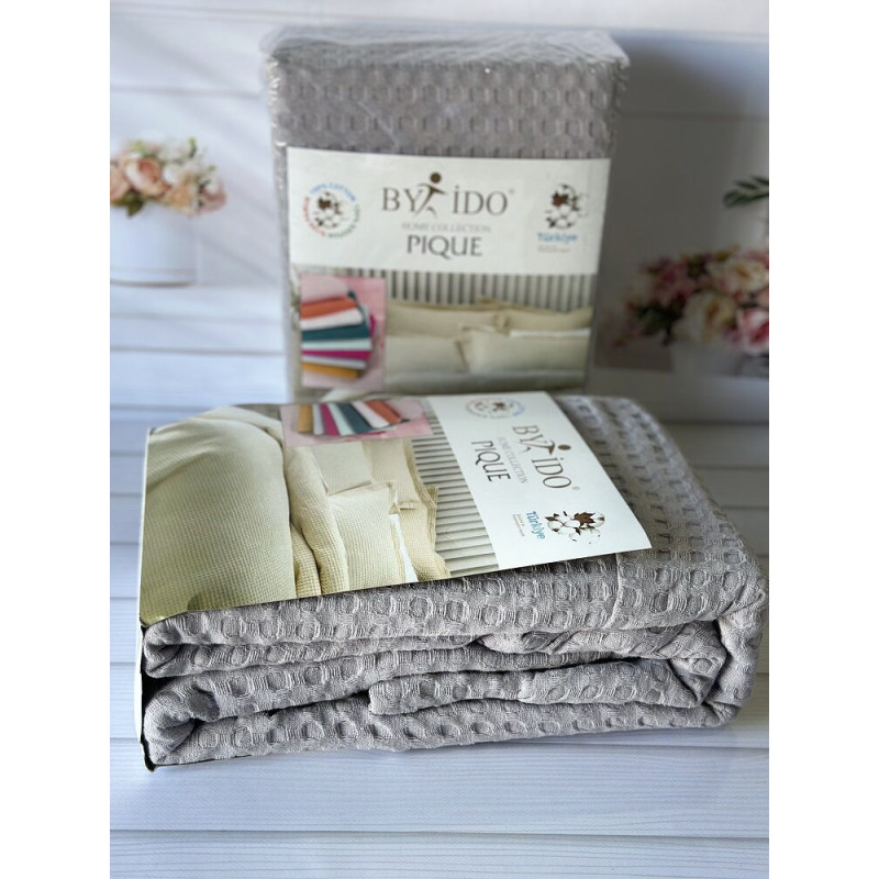 Вафельне піке 200х240см. Бавовна. By Ido Туреччина. 9251-8 (32751)