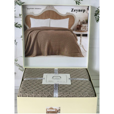 Zeynep koyu kahve в'язаний акріловий плед. Romeo Home Туреччина. (13827)