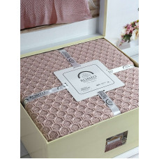 Zeynep persik в'язаний акріловий плед. Romeo Home Туреччина. (23950)