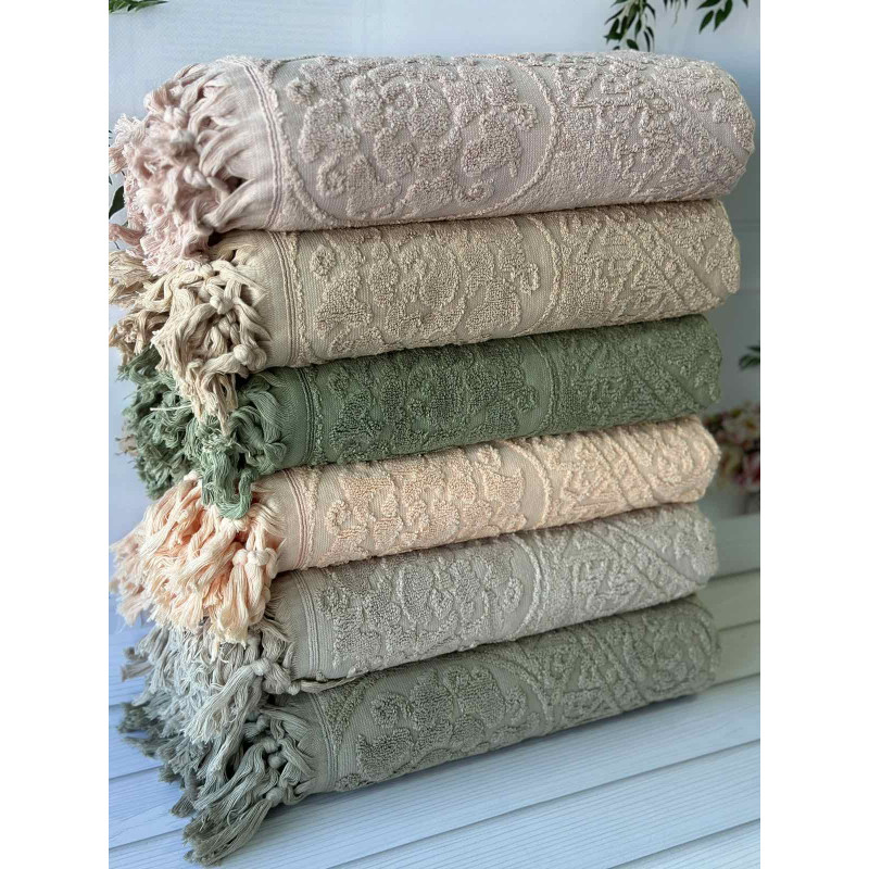 Hitit рушники 70х140см., 6 шт/уп. Пеньє. Sikel Туреччина (23986)