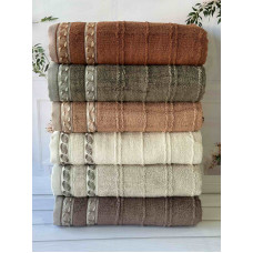 Saika рушники 70х140см., 6 шт/уп. Пеньє. Sikel Туреччина (34061)