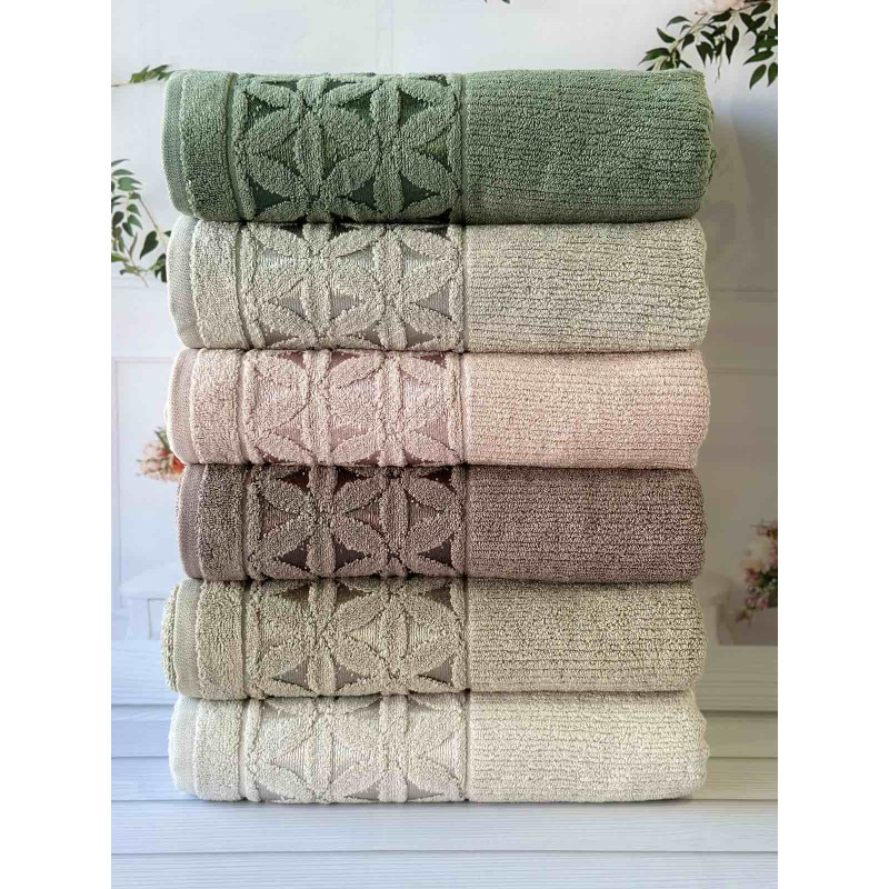 Venus рушники 70х140см., 6 шт/уп. Пеньє. Sikel Туреччина (55362)