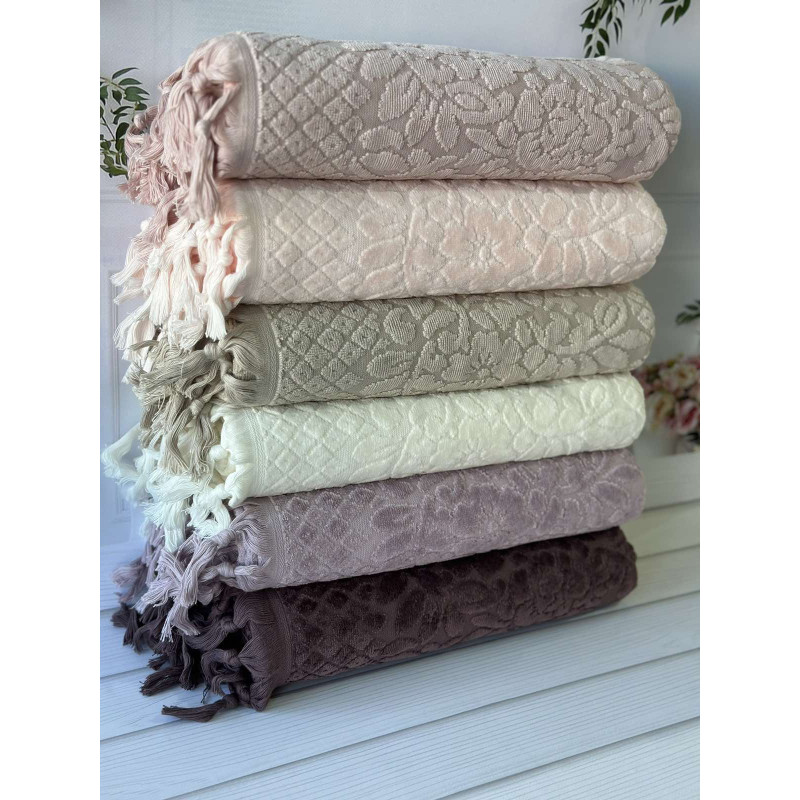 Salkim mor рушники 70х140см., 6 шт/уп. Пеньє. Sikel Туреччина (29455)