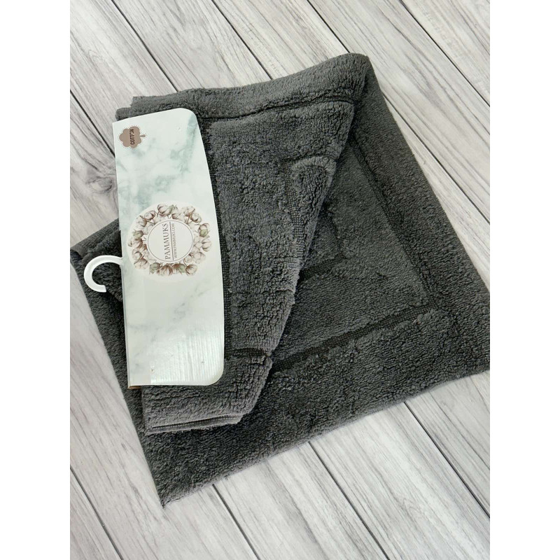 Kvadrat antrasit. Килимки в ванну кімнату 2в1. Pammuks Collection Туреччина (54645)